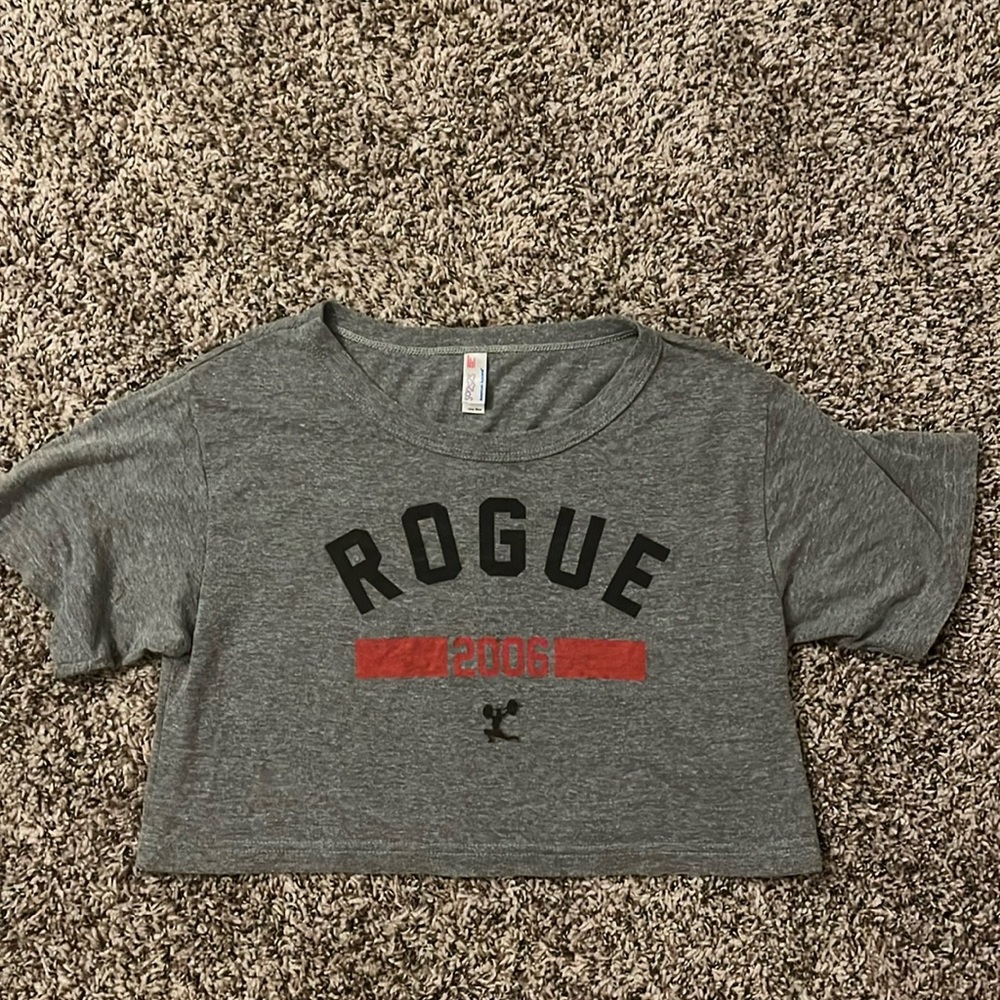 Cropped Rogue t-shirt, women’s one size- fits like a small.